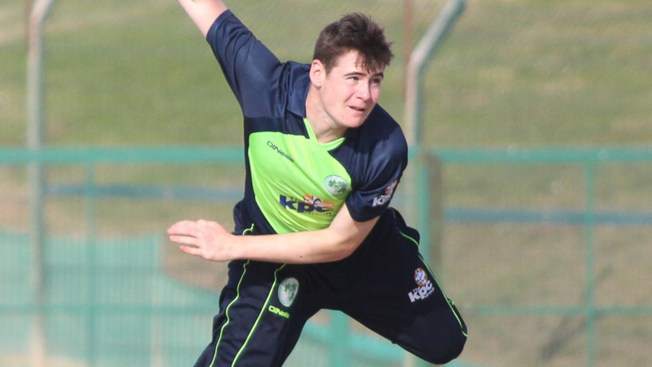 Joshua Little took two wickets at the death to finish with 2 for 17, Ireland v Namibia, Desert T20, Group A, Abu Dhabi, January 17, 2017