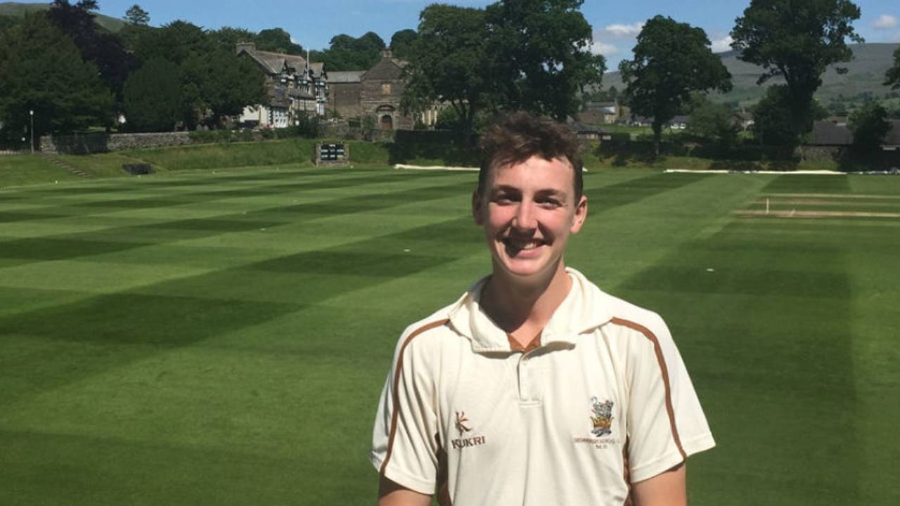 Harry Brook, pictured at Sedburgh School, made a Yorkshire debut against Pakistan A, Headingley, June 26, 2016