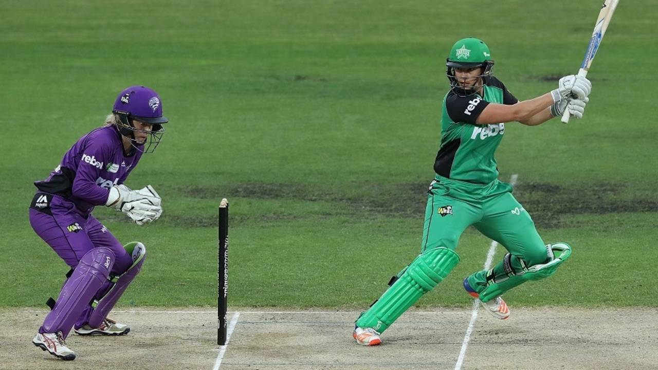 Emma Inglis struck a match-winning half-century, Hobart Hurricanes v Melbourne Stars, Women's Big Bash League 2016-17, Hobart, January 20, 2017