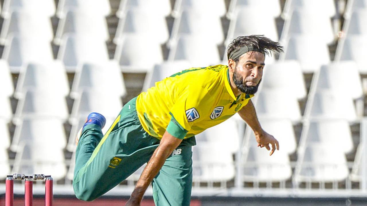 Imran Tahir accepted the sanction from the ICC for his celebration&nbsp;&nbsp;&bull;&nbsp;&nbsp;AFP