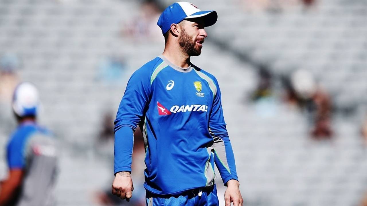 Matthew Wade was ruled out of the series opener with injury, New Zealand v Australia, 1st ODI, Auckland, January 30, 2017