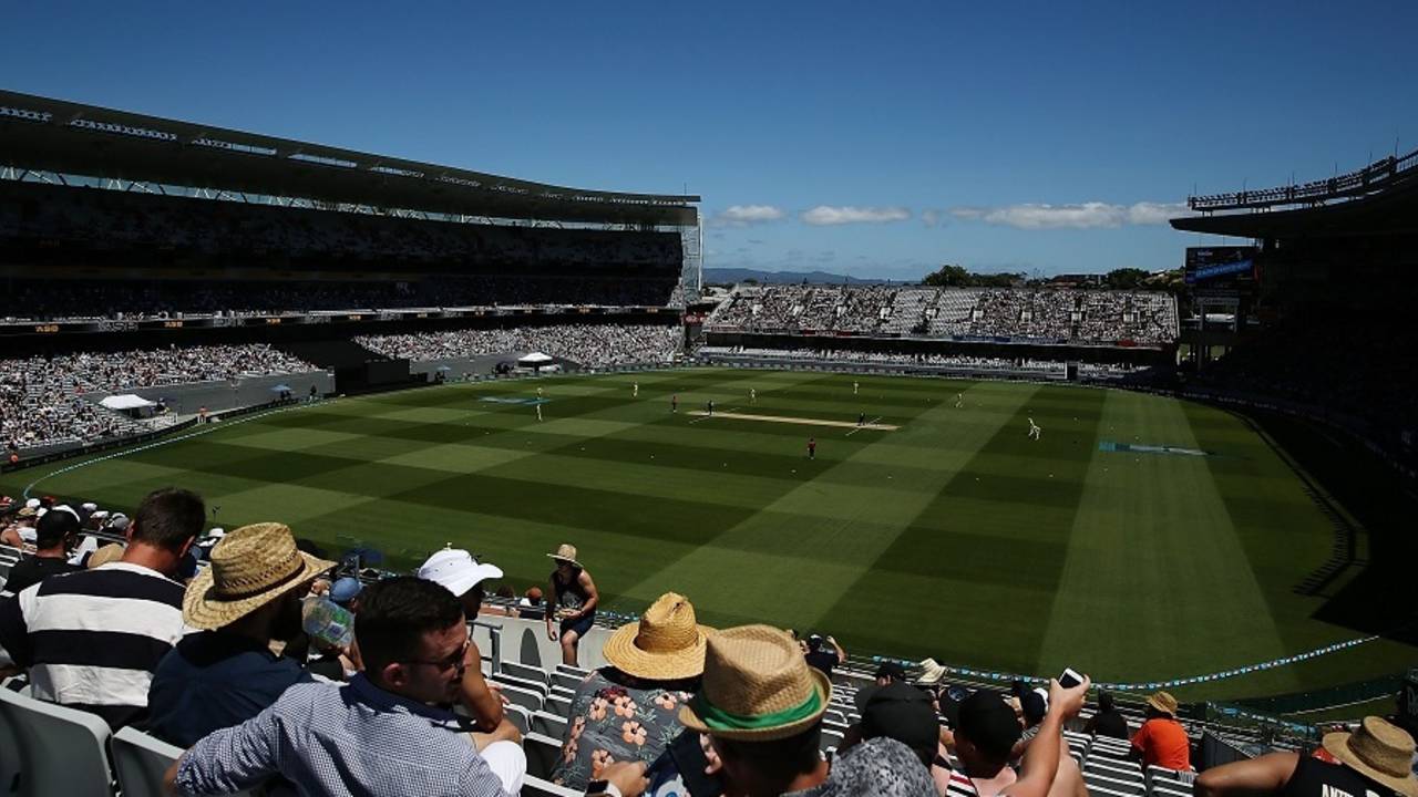 A general view of Eden Park, and its short boundaries, New Zealand v Australia, 1st ODI, Auckland, January 30, 2017