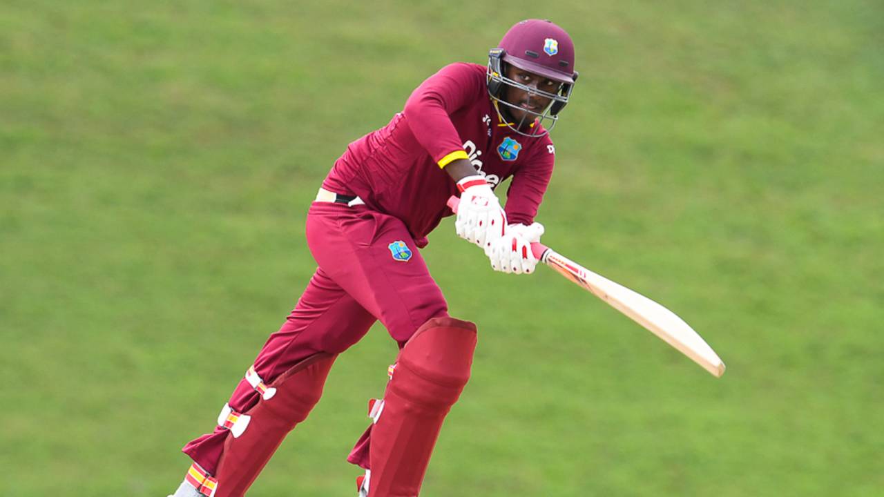 Matthew Patrick top-scored with 45 for West Indies Under-19 in their tight win over Kent&nbsp;&nbsp;&bull;&nbsp;&nbsp;WICB Media/Randy Brooks of Brooks LaTouche Photo