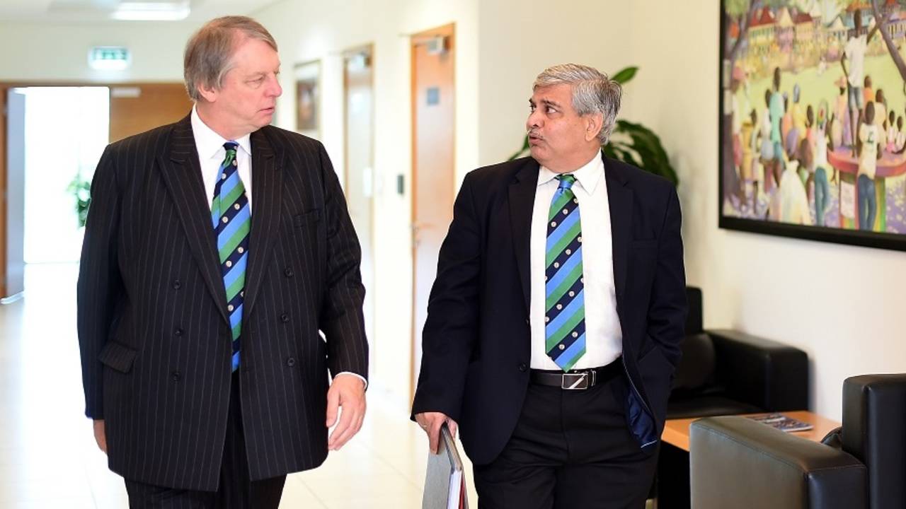Giles Clarke and Shashank Manohar were in attendance at the ICC Board meeting, Dubai, February 4, 2017