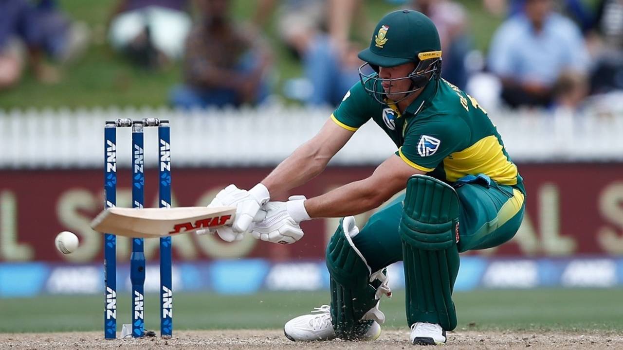 AB de Villiers was in top form during the one-day series but New Zealand won't have to worry about him the Tests&nbsp;&nbsp;&bull;&nbsp;&nbsp;Getty Images
