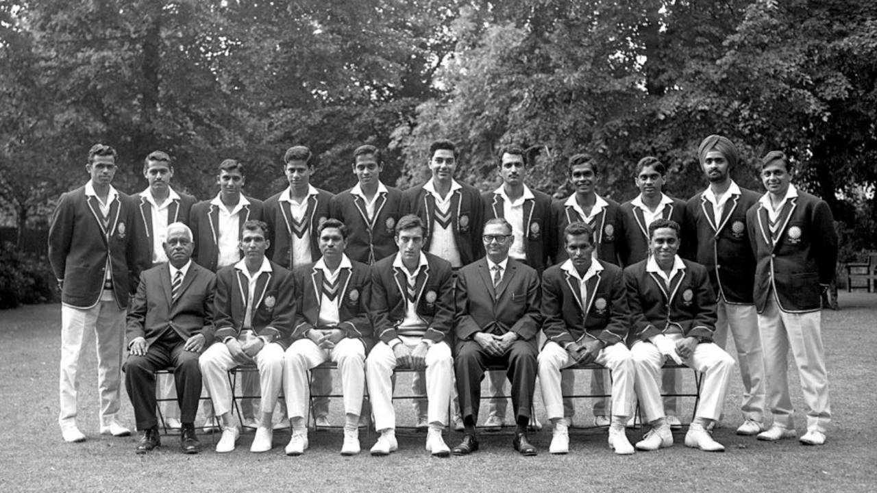 The 1967 India squad touring England. (Standing, from left): V Subramanya, Bhagwath Chandrasekhar, Sadanand Mohol, Subrata Guha, S Venkataraghavan, Farokh Engineer, Ajit Wadekar, Ramesh Saxena, Hanumant Singh, Bishan Bedi and Erapalli Prasanna. (Front row) M Chinnaswamy (treasurer), Rusi Surti, Chandu Borde, Nawab of Pataudi (captain), Keki Tarapore (manager), Budhi Kunderan and Dilip Sardesai 