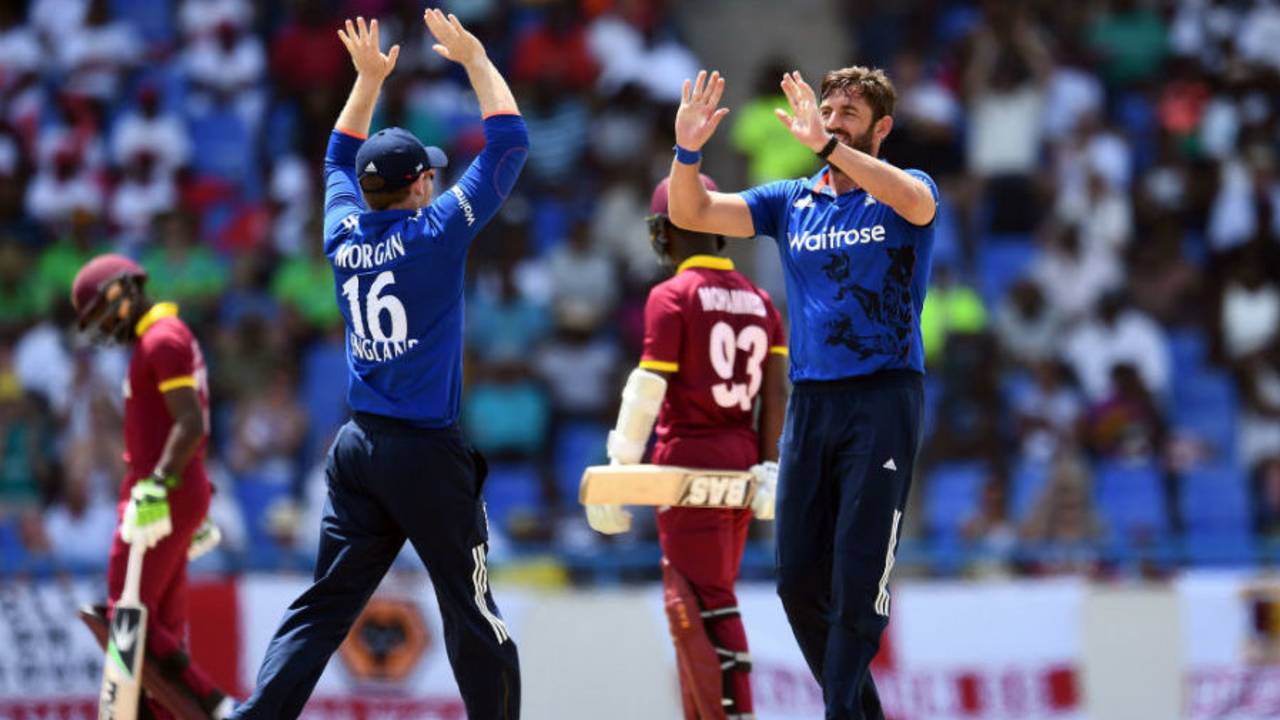 Liam Plunkett claimed the key wicket of Jason Mohammed, West Indies v England, 2nd ODI, Antigua, March 5, 2017