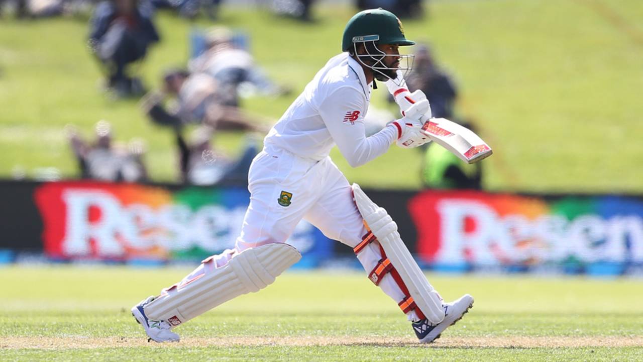 Temba Bavuma put together a calm and composed innings, New Zealand v South Africa, 1st Test, Dunedin, 1st day, March 8, 2017