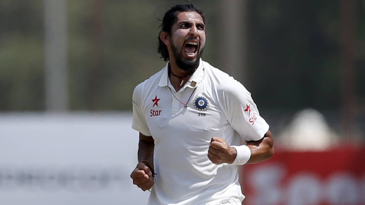 Ishant Sharma exults after taking a wicket, India v Australia, 3rd Test, Ranchi, 5th day, March 20, 2017
