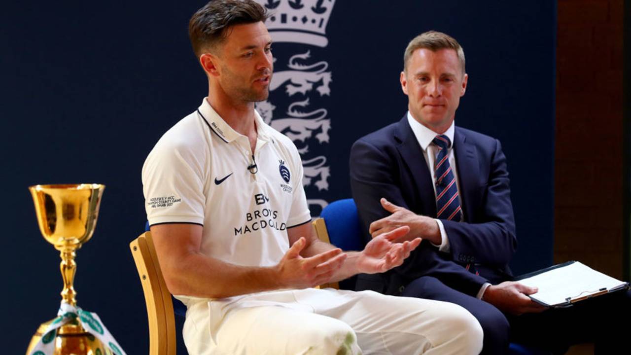 James Franklin and David Fulton talk about the new English season, Merchant Taylors' School, April 3, 2017