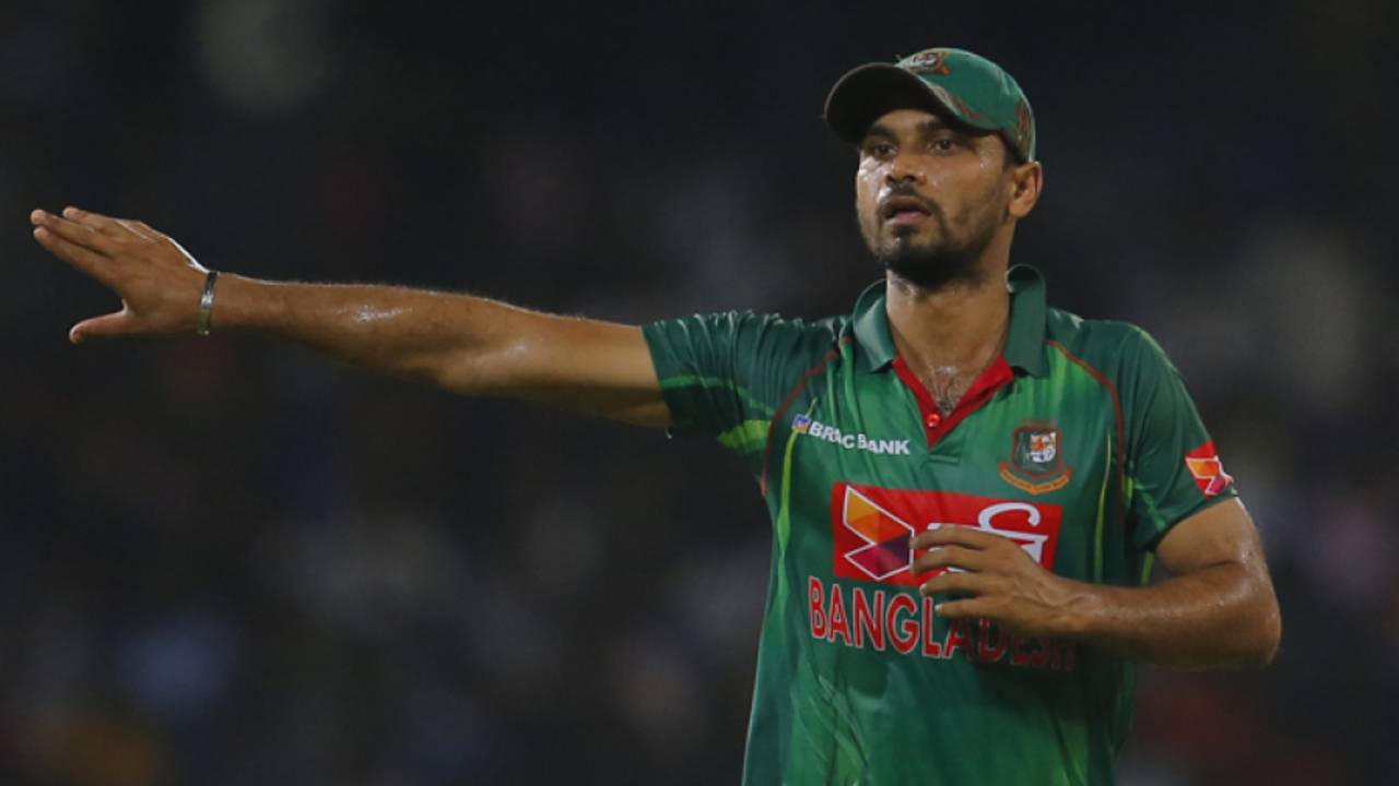 Mashrafe Mortaza calls the shots in the field at the start of his final series as Bangladesh's T20 captain&nbsp;&nbsp;&bull;&nbsp;&nbsp;Associated Press