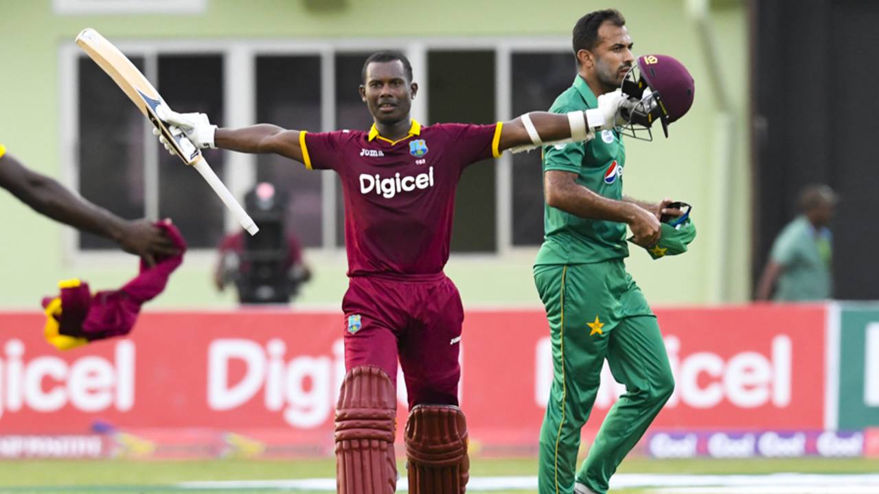 Jason Mohammed's blitz piloted West Indies' highest successful chase in ODIs, West Indies v Pakistan, 1st ODI, Guyana, April 7, 2017
