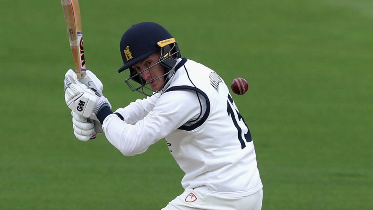 Alex Mellor was opening the batting, Warwickshire v Yorkshire, County Championship, Division One, Edgbaston, 1st day, April 14, 2017