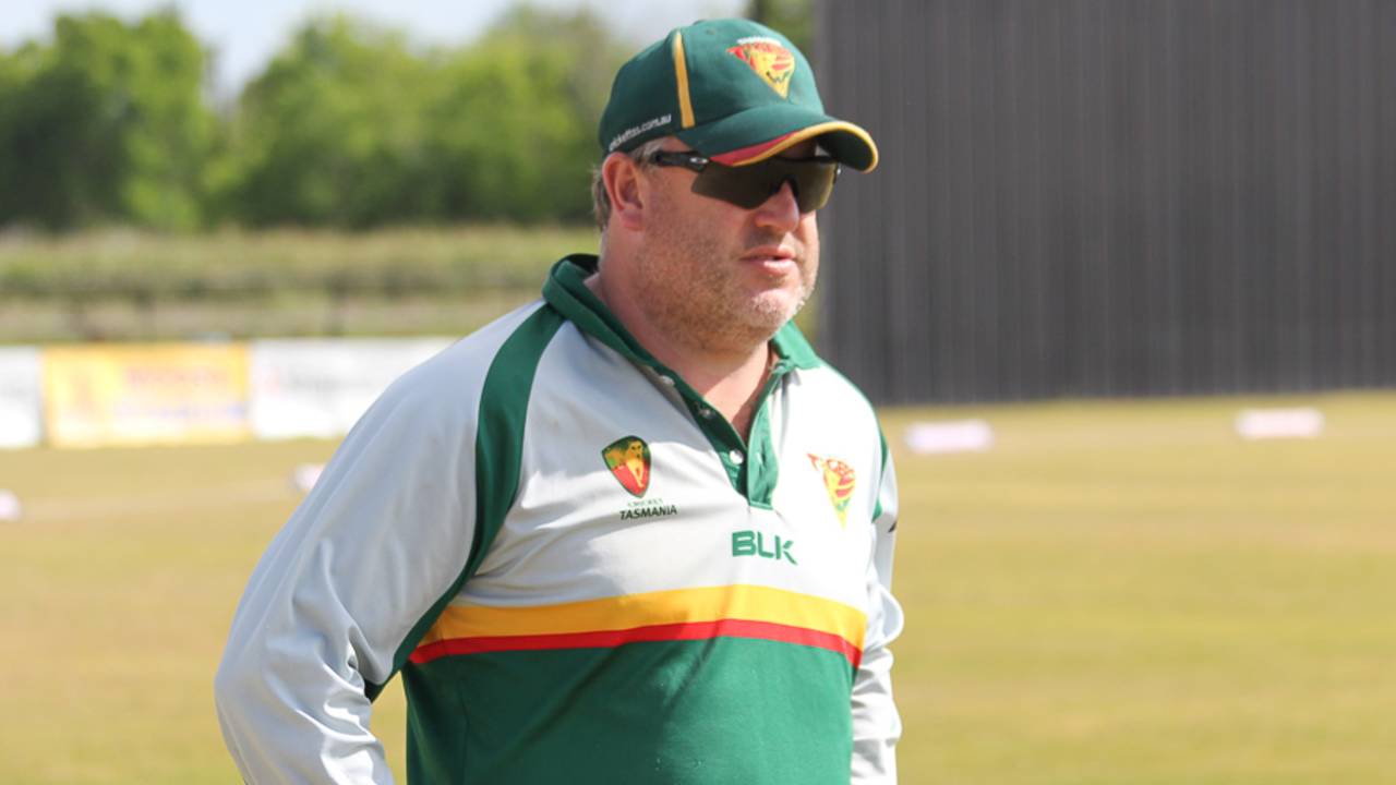 Tasmania coach Richard Allanby appears as a consultant at a USA squad camp in Texas, Pearland, April 9, 2017