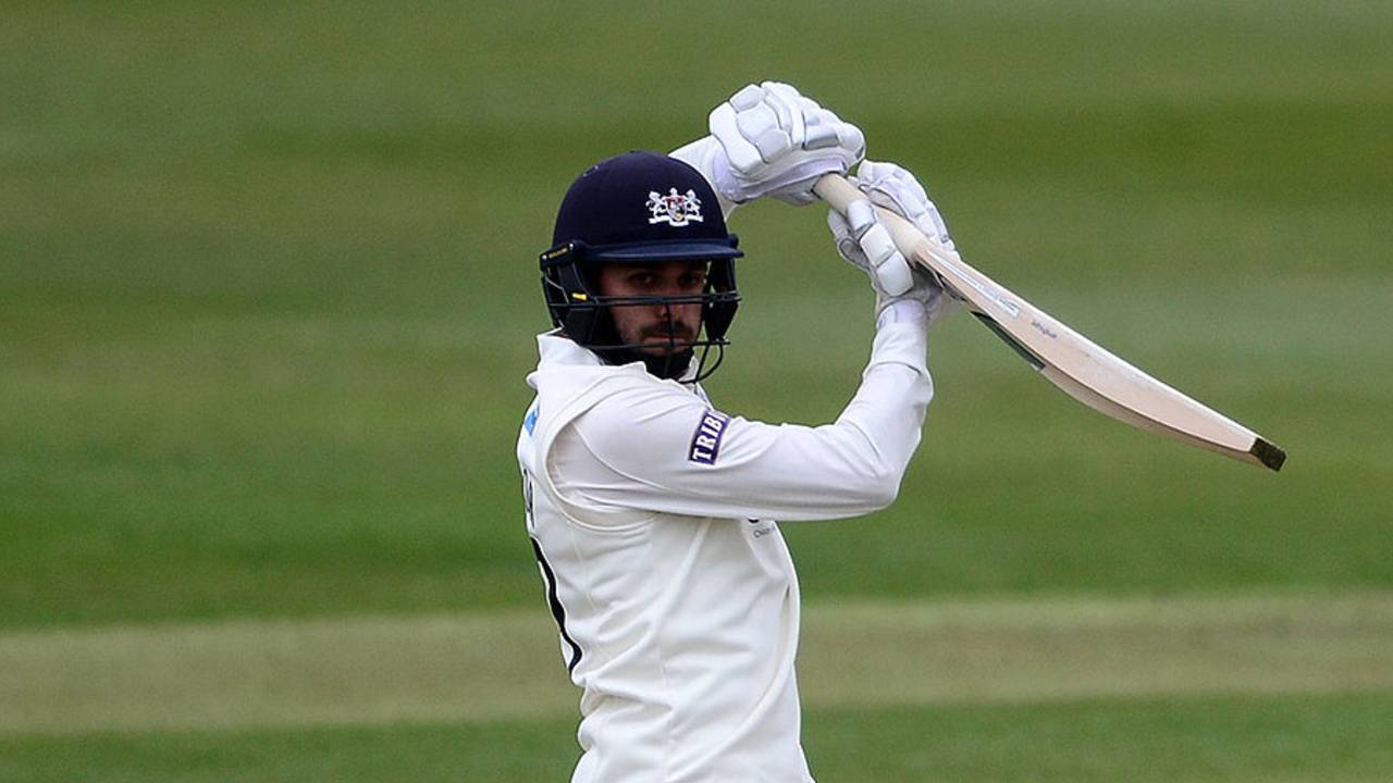 Jack Taylor drives off the back foot, Gloucestershire v Durham, County Championship, Division Two, Bristol, 1st day, April 21, 2017