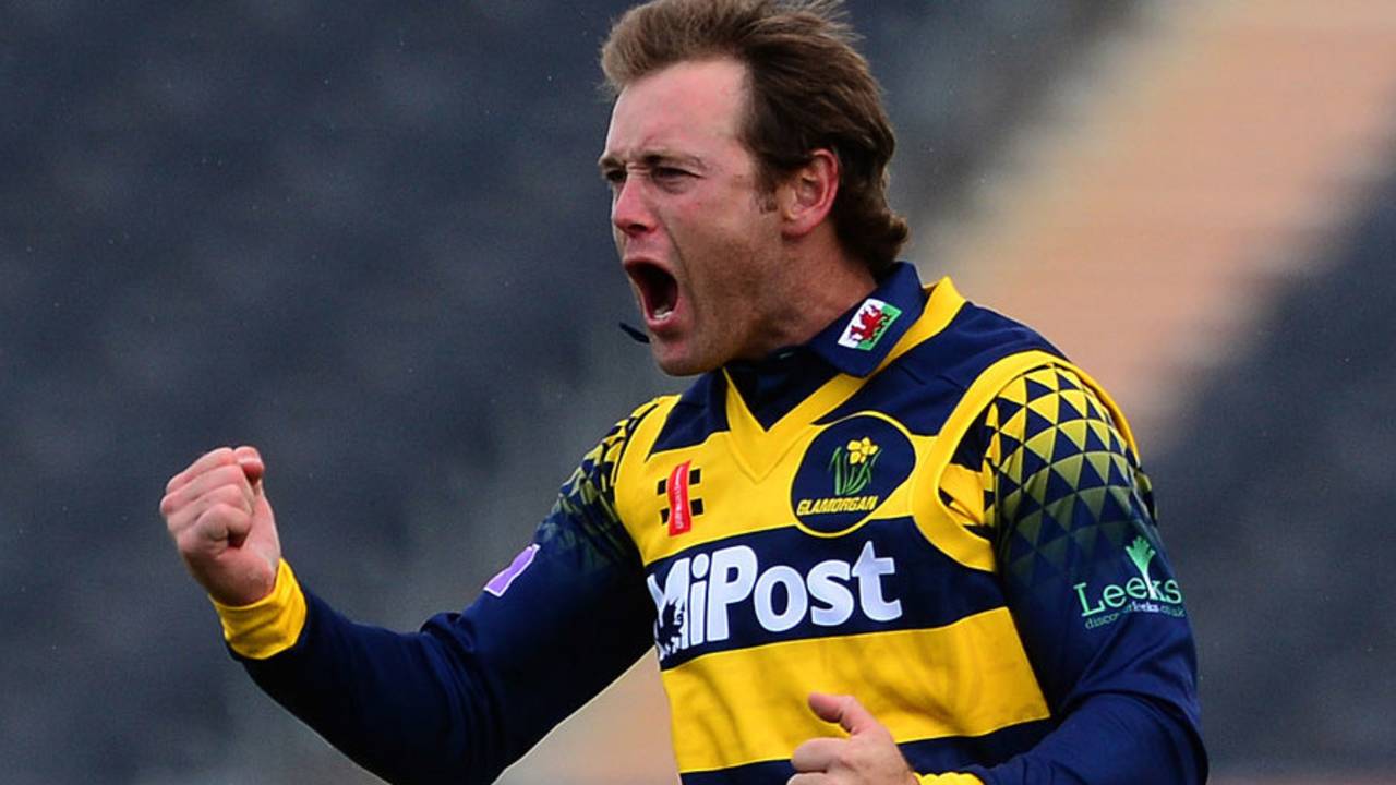Colin Ingram helped close out victory with three wickets, Gloucestershire v Glamorgan, Royal London Cup, South Group, Bristol, April 27, 2017