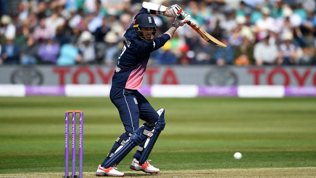 Alex Hales rode his luck to make 55 from 39 balls in England's run-chase&nbsp;&nbsp;&bull;&nbsp;&nbsp;Getty Images