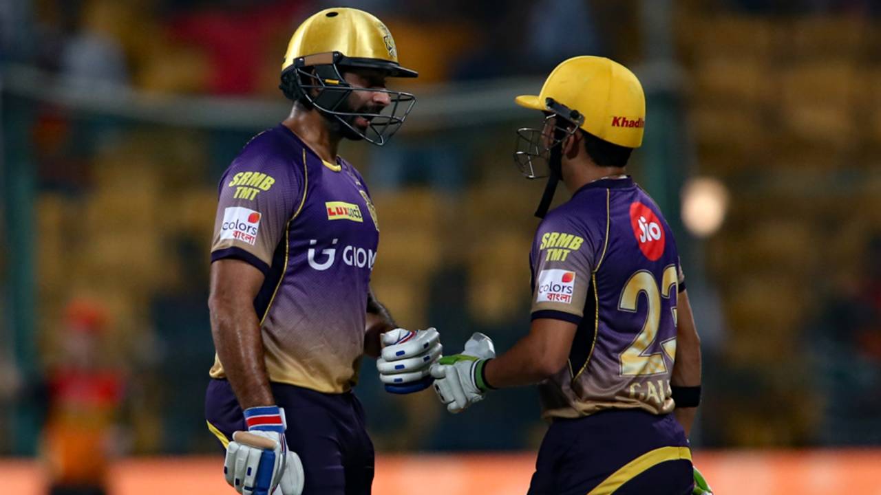 Ishank Jaggi and Gautam Gambhir's 36-run stand steered KKR out of trouble after they were 12 for 3 just seven balls into their chase&nbsp;&nbsp;&bull;&nbsp;&nbsp;BCCI