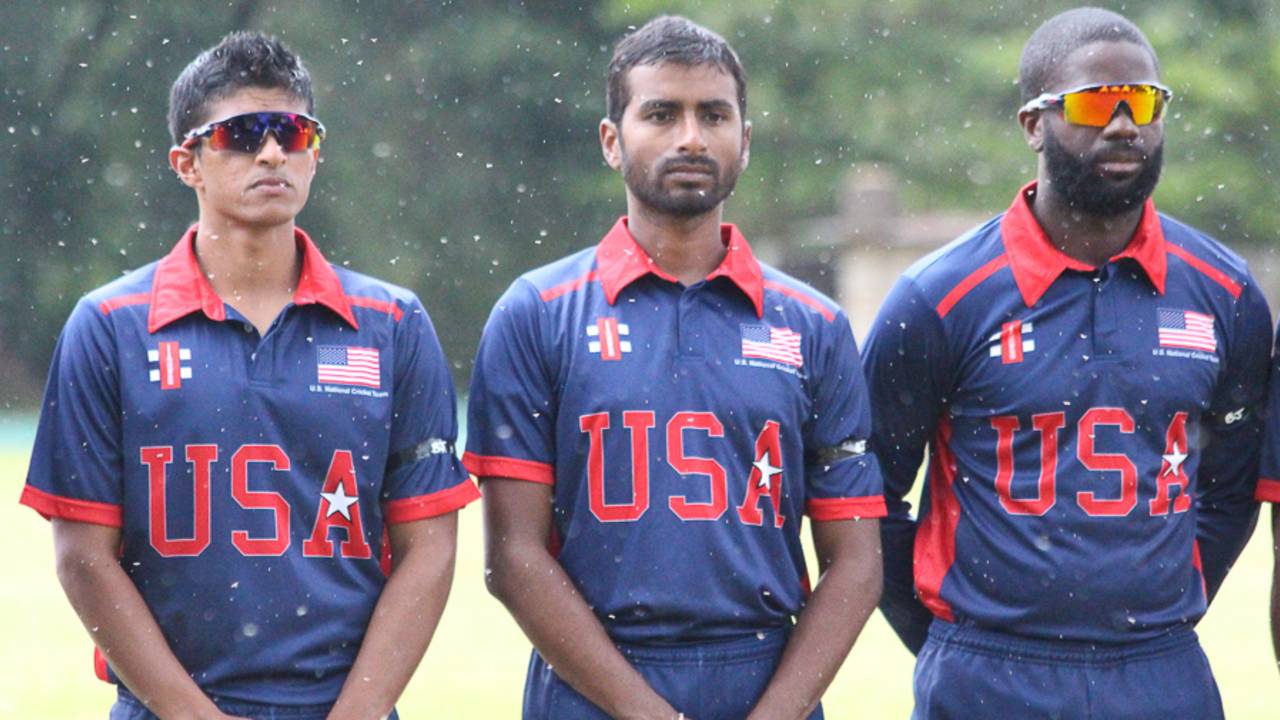 Nosthush Kenjige and Mrunal Patel prepare for their 50-over USA debuts, Oman v USA, ICC World Cricket League Division Three, Entebbe, May 23, 2017