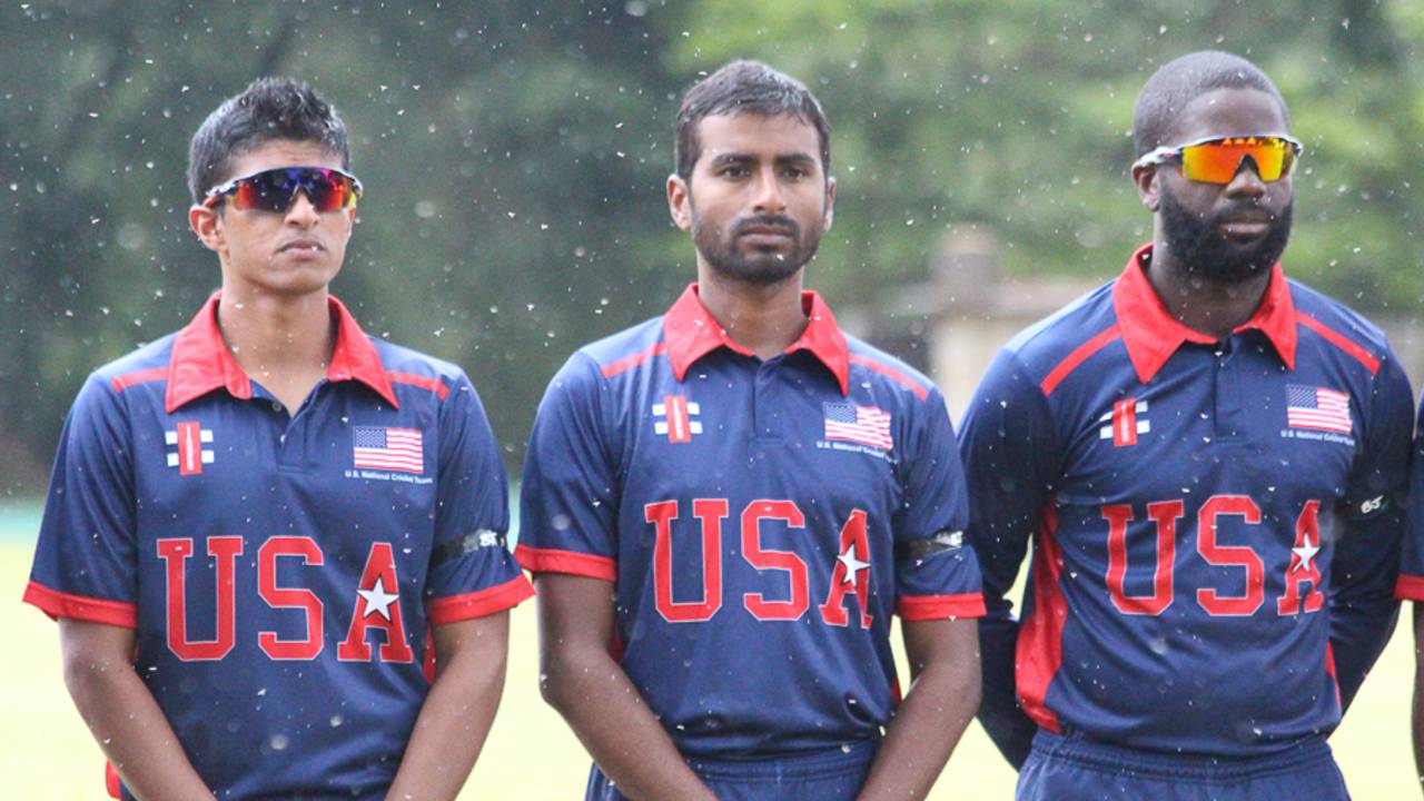 Nosthush Kenjige and Mrunal Patel prepare for their 50-over USA debuts, Oman v USA, ICC World Cricket League Division Three, Entebbe, May 23, 2017