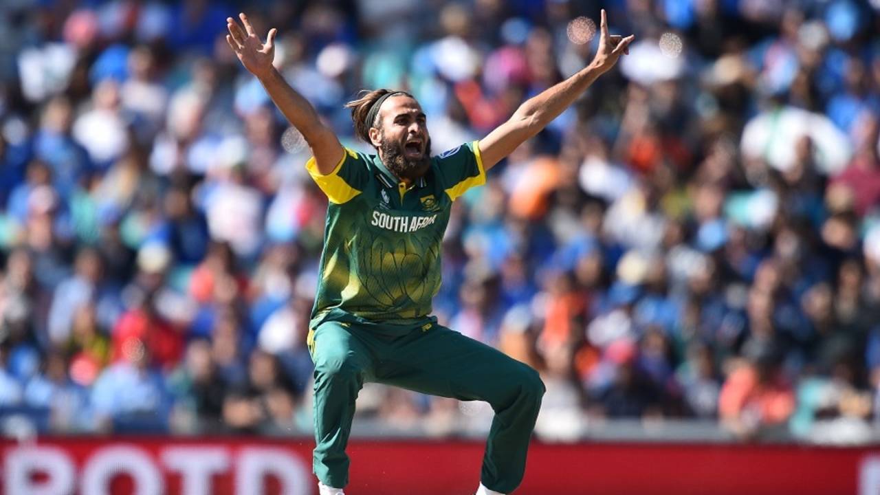 Imran Tahir roars an appeal, India v South Africa, Champions Trophy 2017, Group B, The Oval, London, June 11, 2017