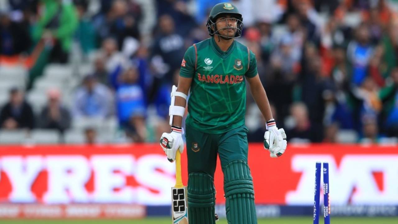 Soumya Sarkar was bowled in the first over, Bangladesh v India, Champions Trophy 2017, Edgbaston, June 15, 2017