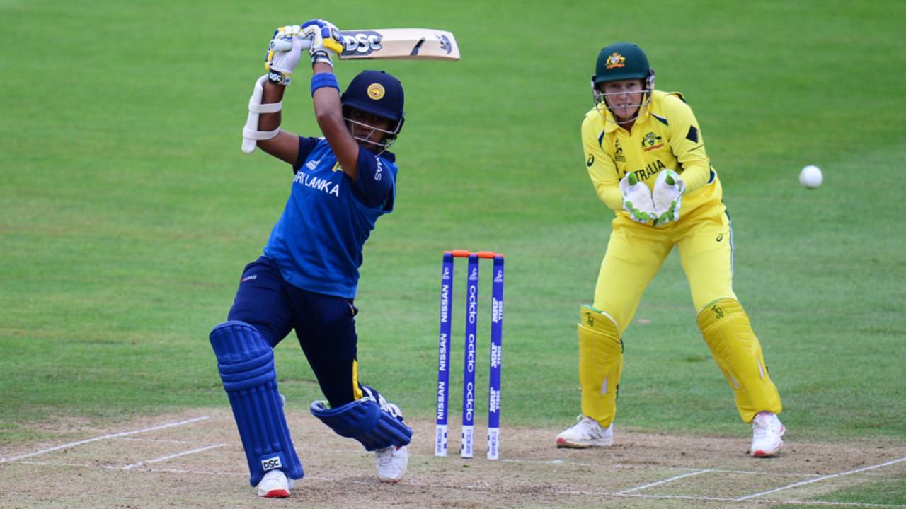Chamari Atapattu's rollicking innings set Sri Lanka up for what, in ordinary circumstances, would have been the shock of the tournament&nbsp;&nbsp;&bull;&nbsp;&nbsp;Getty Images/ICC