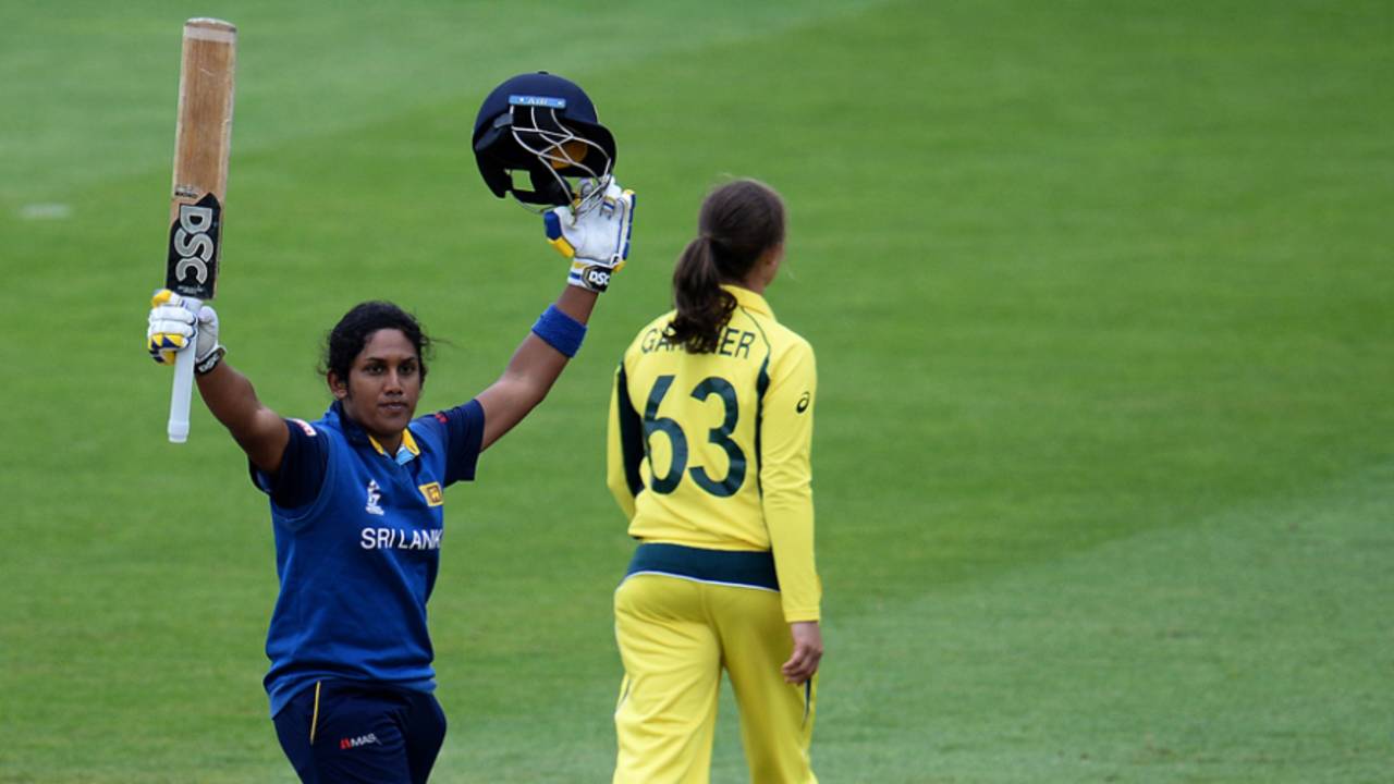 Chamari Atapattu scored her third ODI hundred, Australia v Sri Lanka, Women's World Cup, Bristol, June 29, 2017
