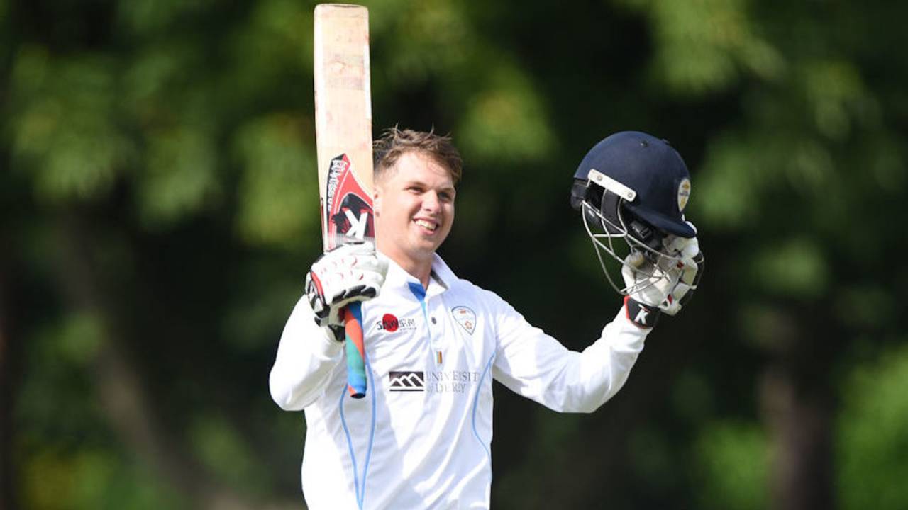 Matt Critchley struck a hundred at the Chesterfield Festival, Derbyshire v Durham, Specsavers Championship Division Two, Chesterfield, July 3, 2017