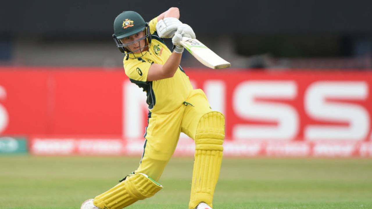 Alyssa Healy hit nine fours and a six in her unbeaten 40-ball 63, Pakistan v Australia, Women's World Cup, Leicester, July 5, 2017