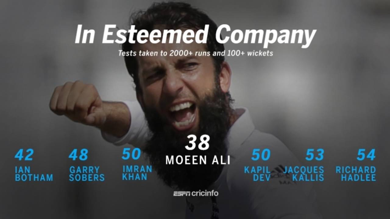 Moeen Ali's double act, England v South Africa, 1st Investec Test, Lord's, 2nd day, July 7, 2017