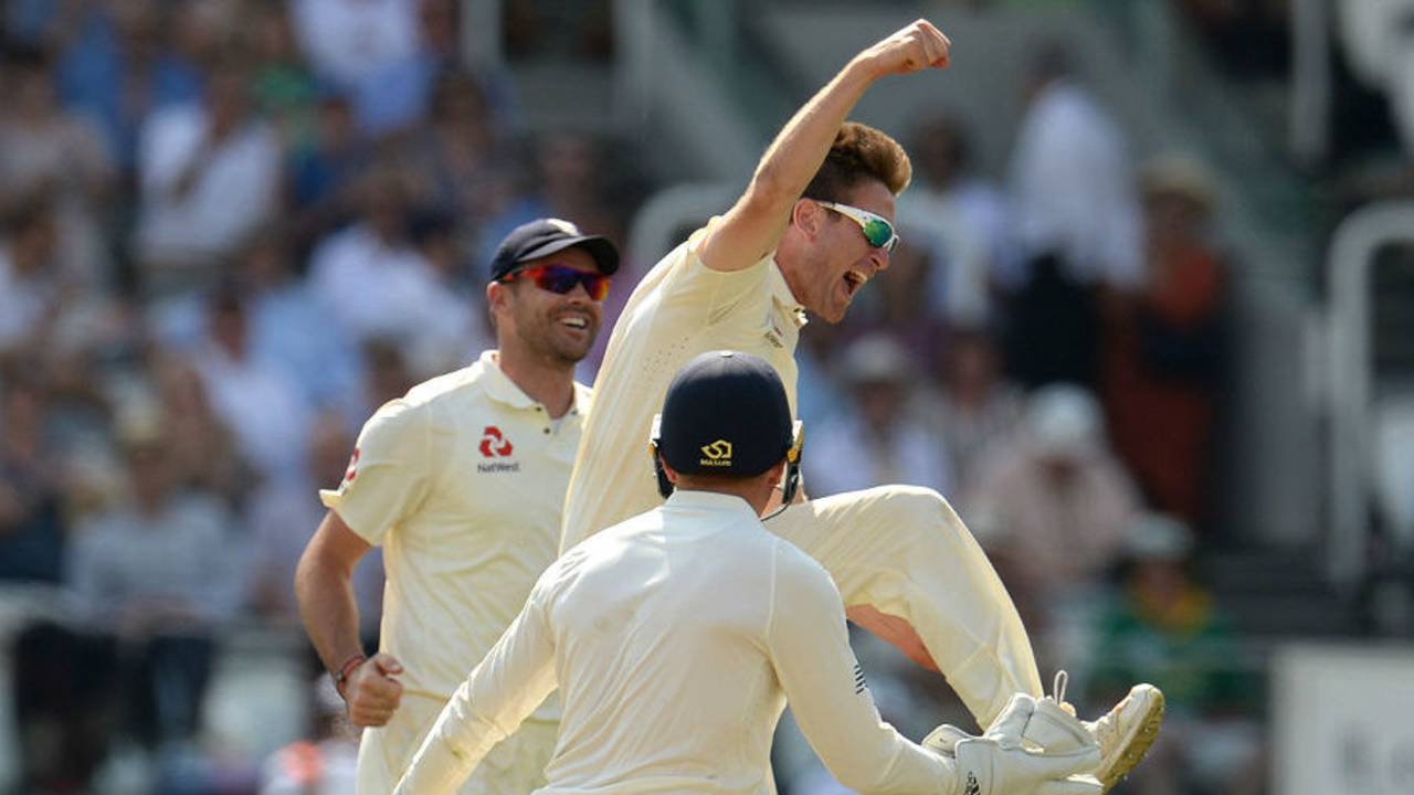 Liam Dawson claimed the big wicket of Hashim Amla, England v South Africa, 1st Investec Test, Lord's, 4th day, July 9, 2017