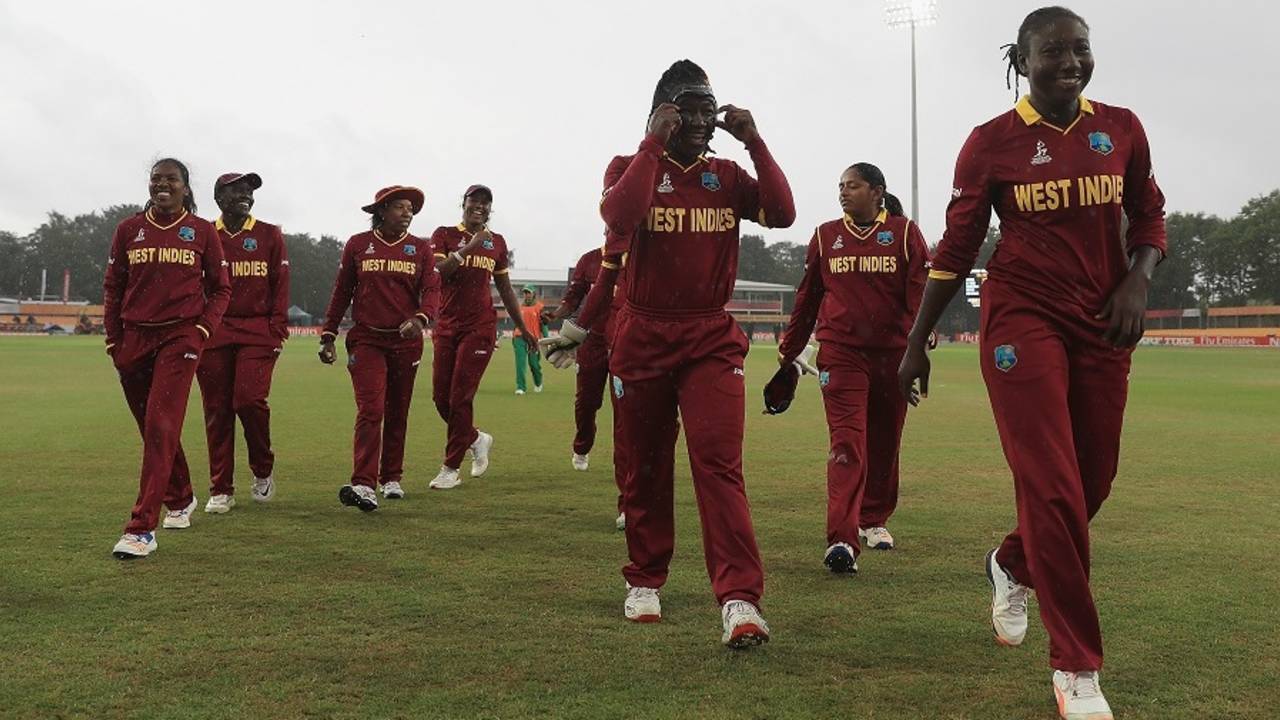 Stafanie Taylor leads West Indies off the field , Pakistan v West Indies, Women's World Cup, Leicester, 11 July 2017
