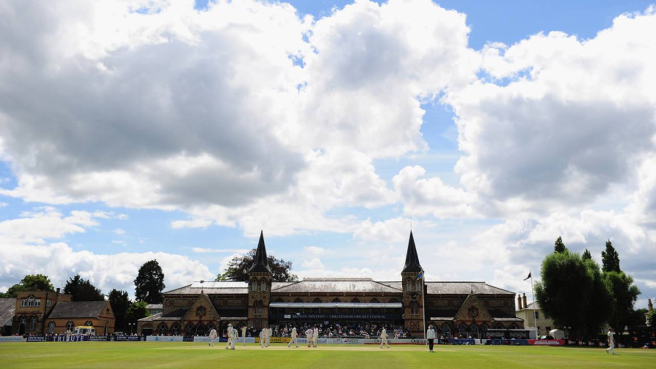 A general view of the match at Cheltenham College, Gloucestershire v Essex, County Championship Division Two, 2nd day, Cheltenham, July 14, 2016