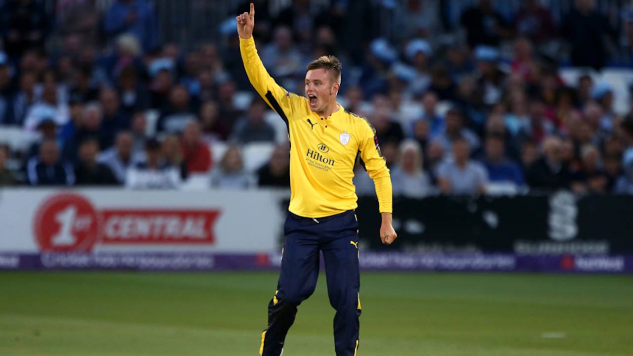 Mason Crane bagged two vital wickets, Sussex v Hampshire, NatWest Blast, South Group, Hove, July 12, 2017
