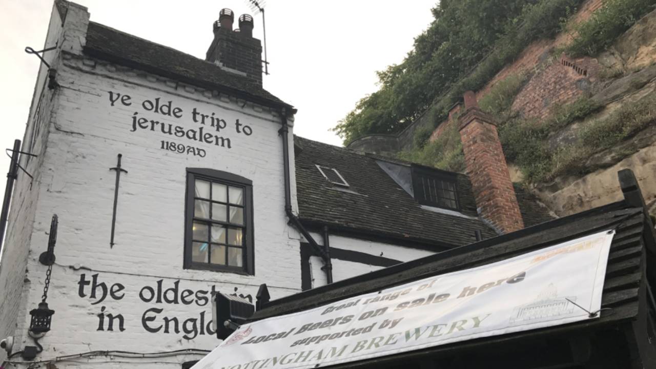 Ye Olde Trip to Jerusalem, which claims to be the oldest pub in England, Nottingham, July 15, 2017