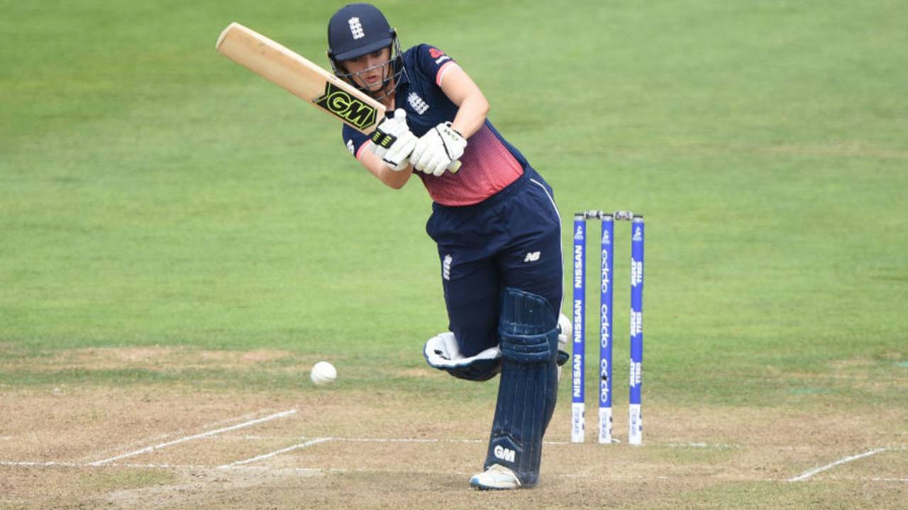 Sarah Taylor is superbly balanced as she flicks to midwicket, England v South Africa, Women's World Cup semi-final, Bristol, July 18, 2017