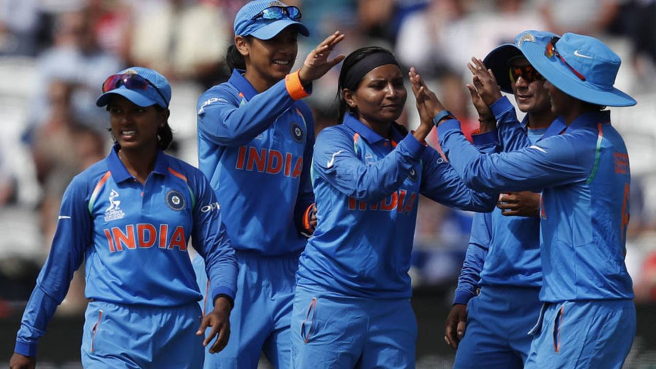 Rajeshwari Gayakwad claimed the first wicket to fall, England v India, Women's World Cup final 2017, Lord's, July 23, 2017