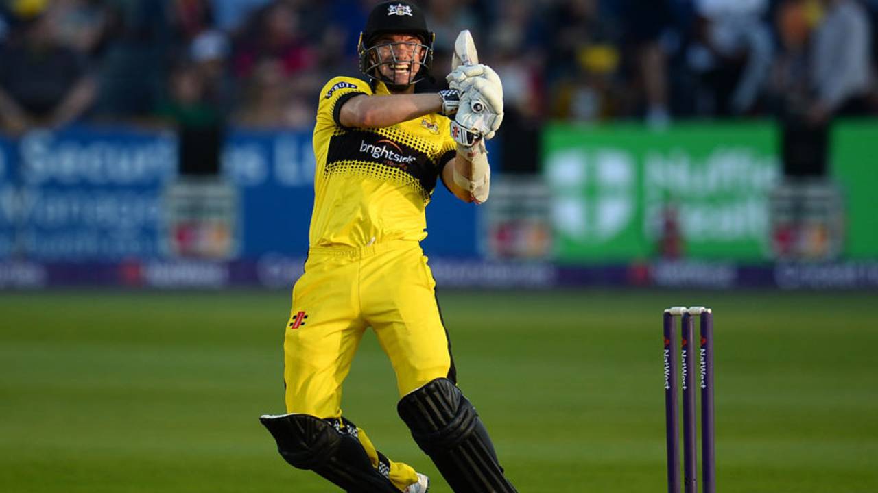 Michael Klinger lays into a pull shot, Gloucestershire v Glamorgan, NatWest T20 Blast, South Group, July 25, 2017