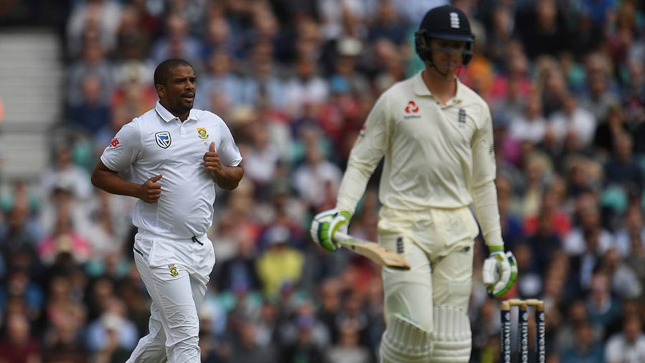 Vernon Philander removed Keaton Jennings for a duck, England v South Africa, 3rd Investec Test, The Oval, July 27, 2017