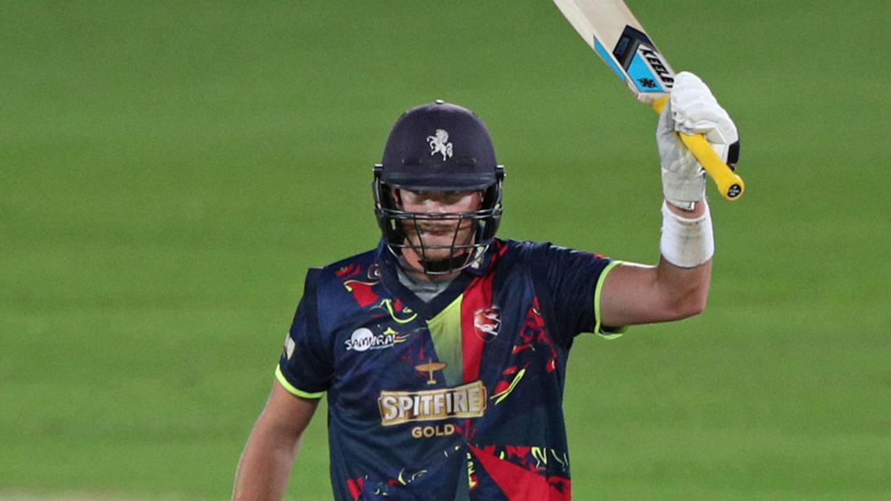 Sam Northeast led Kent home in their chase, Kent v Somerset, NatWest T20 Blast, South Group, Canterbury, July 27, 2017