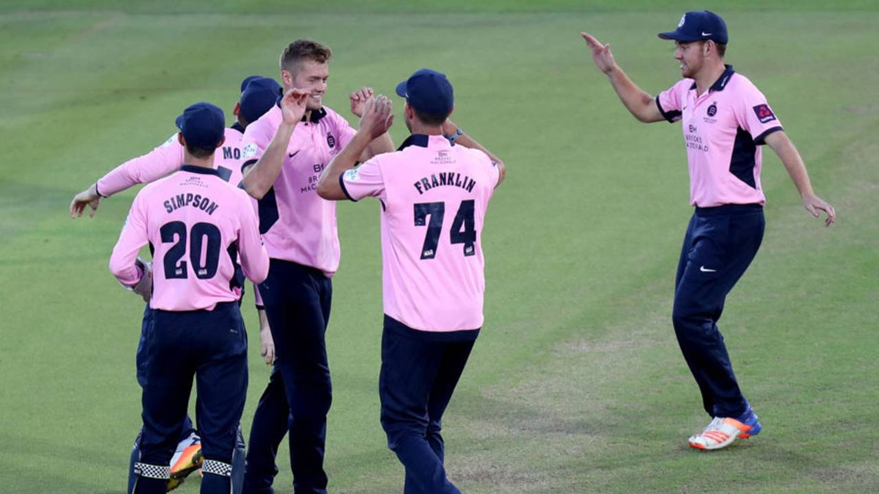 Tom Helm held his nerve to deliver a tight win for Middlesex&nbsp;&nbsp;&bull;&nbsp;&nbsp;Getty Images