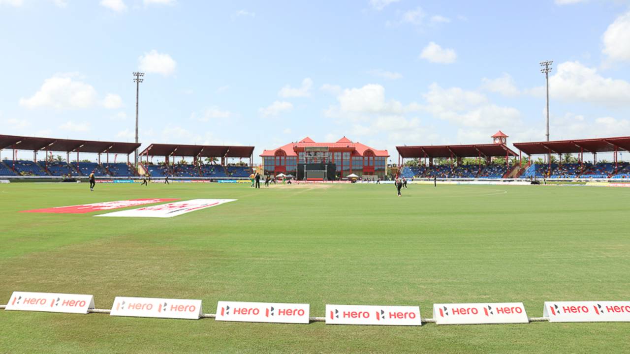 Less than 1,000 people were in the ground in Lauderhill for the start of play, Guyana Amazon Warriors v St Kitts and Nevis Patriots, Lauderhill, CPL, August 5, 2017