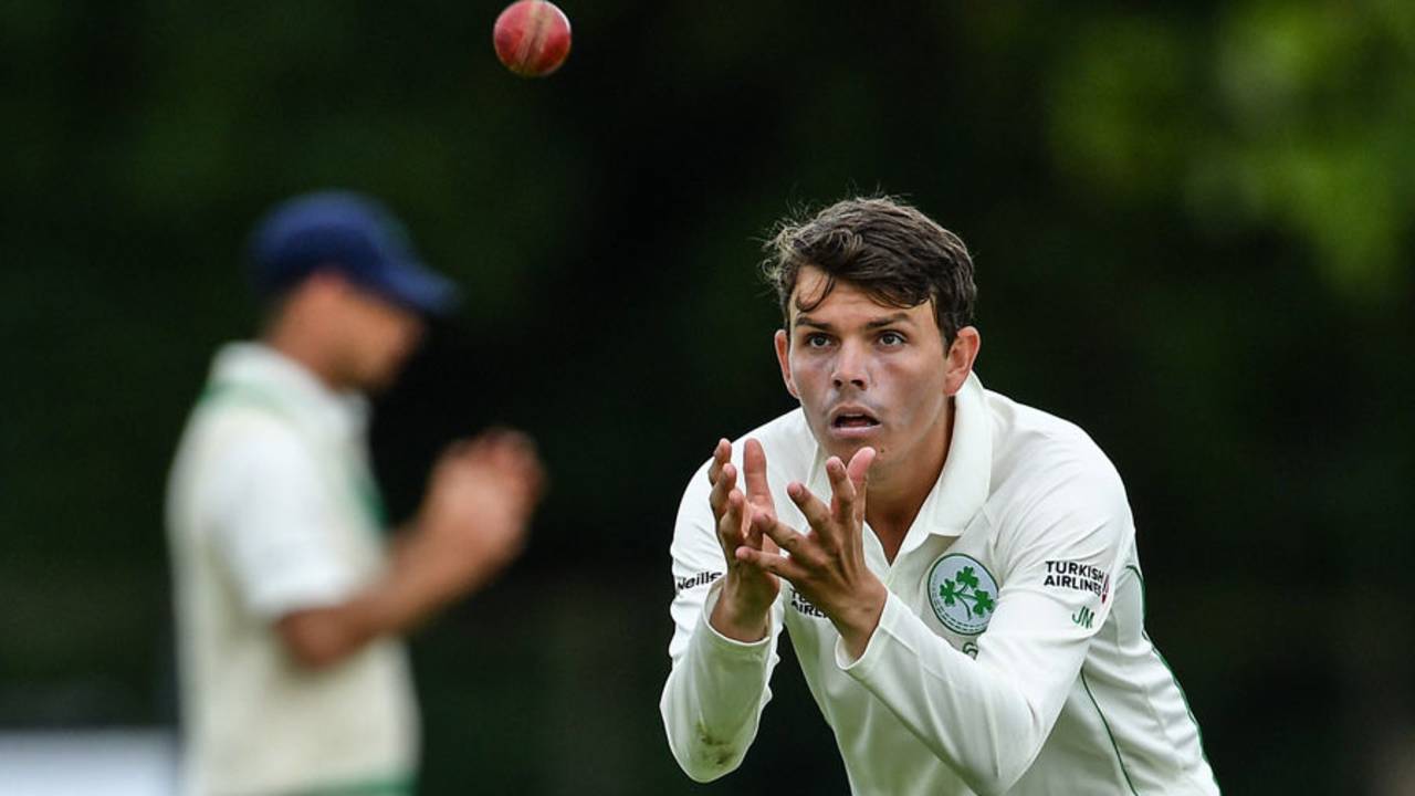 Jacob Mulder claimed 2 for 96, Ireland v Netherlands, Intercontinental Cup, Dublin, 3rd day, August 17, 2017 