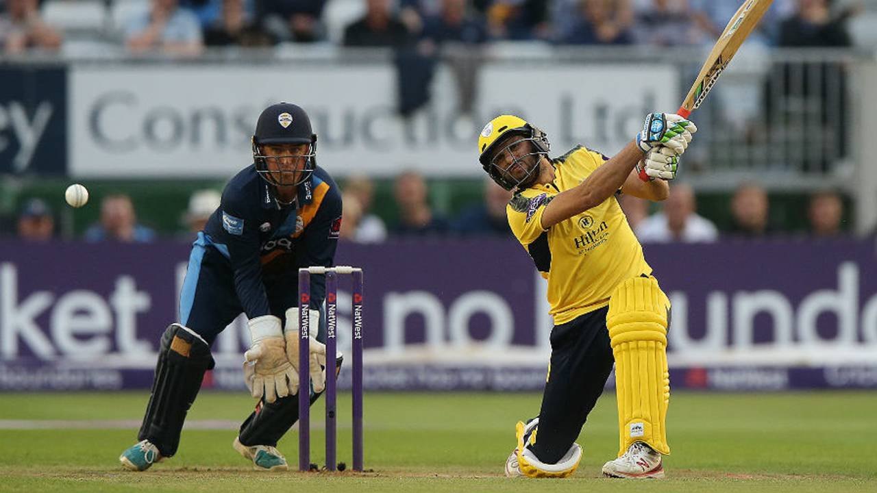 Shahid Afridi hits out during his maiden T20 hundred&nbsp;&nbsp;&bull;&nbsp;&nbsp;Getty Images