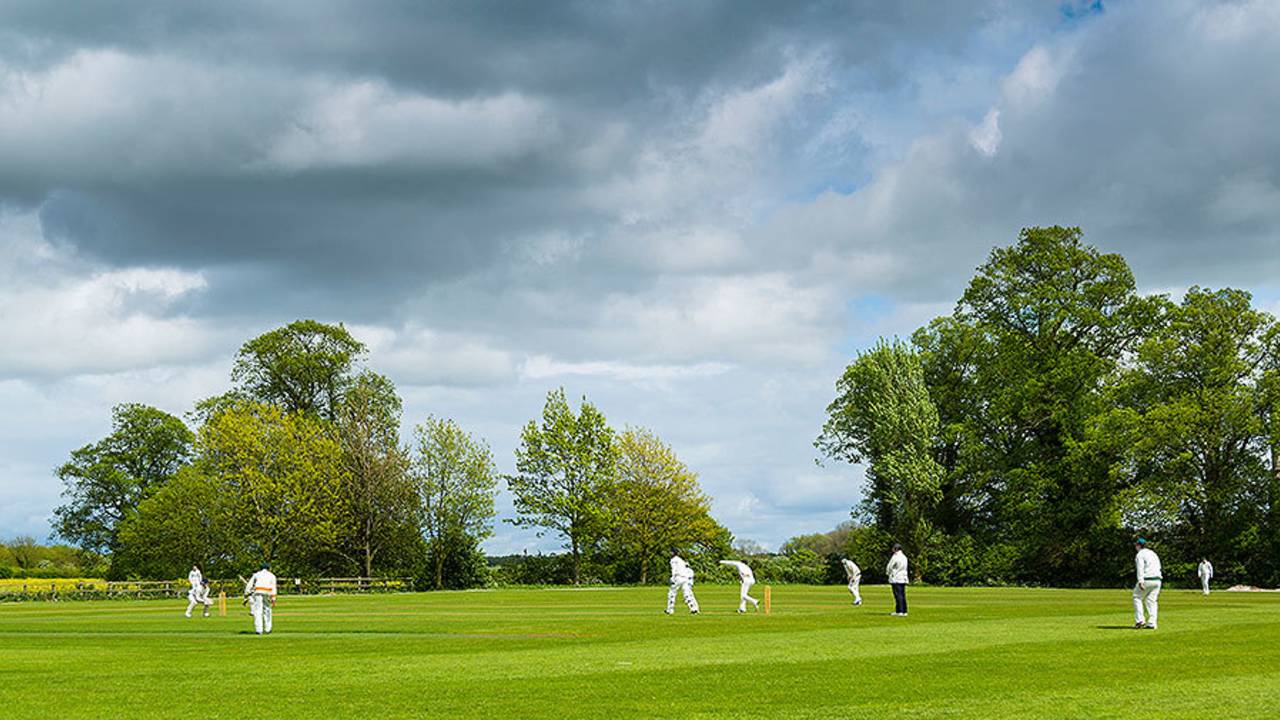 A general view of a village cricket match