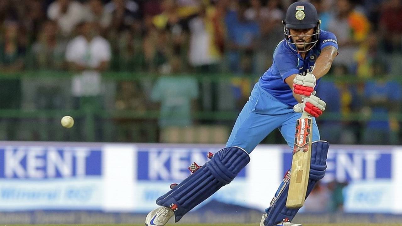 Manish Pandey marked his return to the side with a fifty, Sri Lanka v India, 4th ODI, Colombo, August 31, 2017