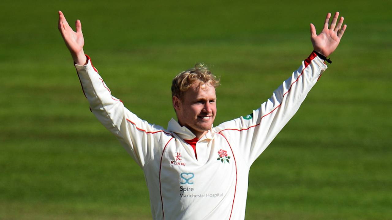 Matt Parkinson celebrates a Lancashire wicket&nbsp;&nbsp;&bull;&nbsp;&nbsp;Getty Images