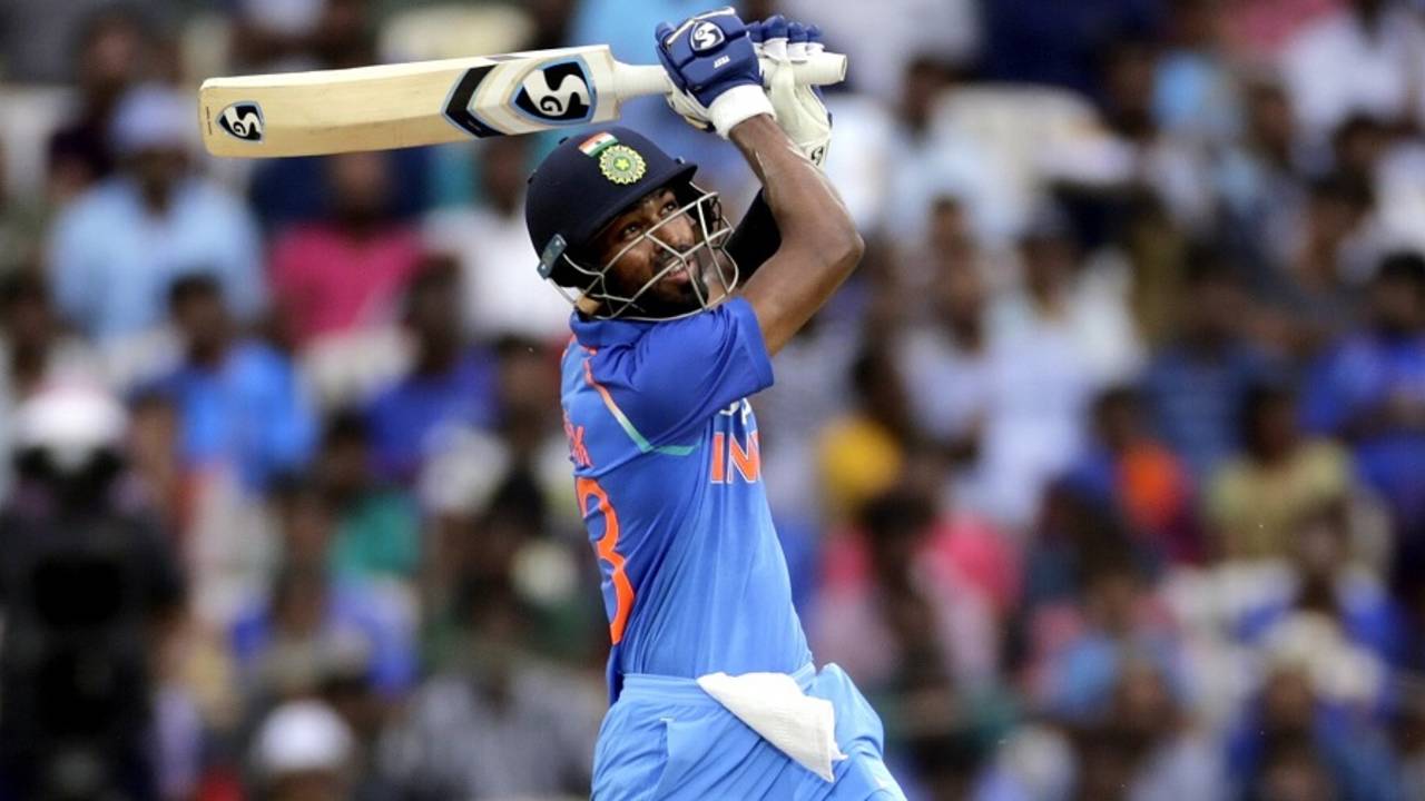 Hardik Pandya blasted a career-best 83, India v Australia, 1st ODI, Chennai, September 17, 2017
