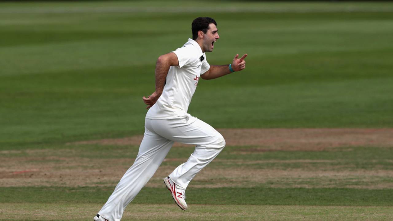 Brett Hutton had a good day for Notts, Northants v Notts, Specsavers Championship, Division Two, Northampton, September 19, 2017